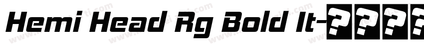 Hemi Head Rg Bold It字体转换